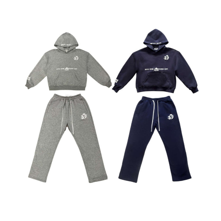 H*STLERS GET P*ID |FULL SET|NAVY & GREY